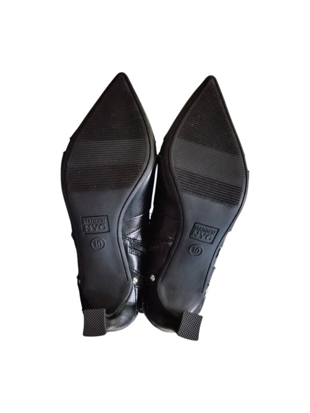 NIB Madden NYC Women's Studded Kitten Heel Boots Western Style Size 8-11 Black - Picture 8 of 8